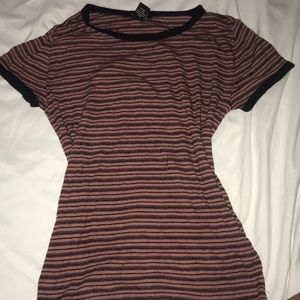 Striped short sleeved shirt